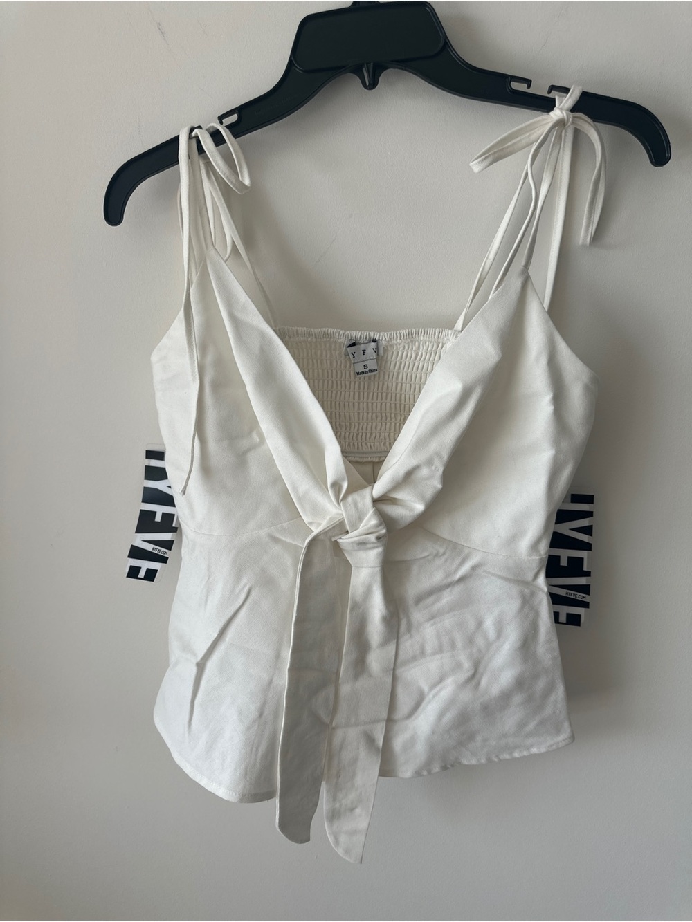 HYFVE White Tie-Front Camisole with Shoulder Ties